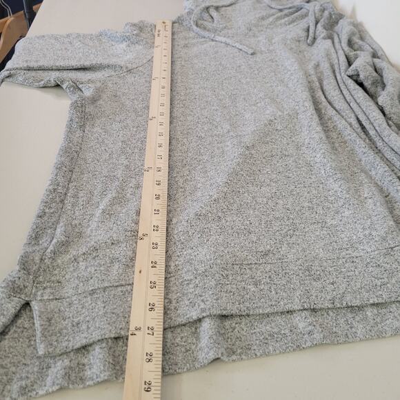 Colortree Women’s Cowl Neck Plus Size 2X Pullover Sweater Heather Gray - Picture 10 of 10